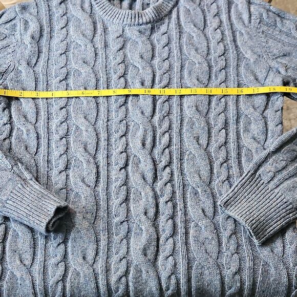 Gap Blue Lambswool Blend Oversized Chunky Sweater Size XS - Picture 9 of 10